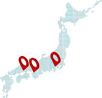 日本地図イラスト